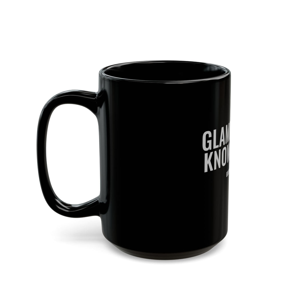GlamMother Knows Best Black Mug — Gray Out Loud