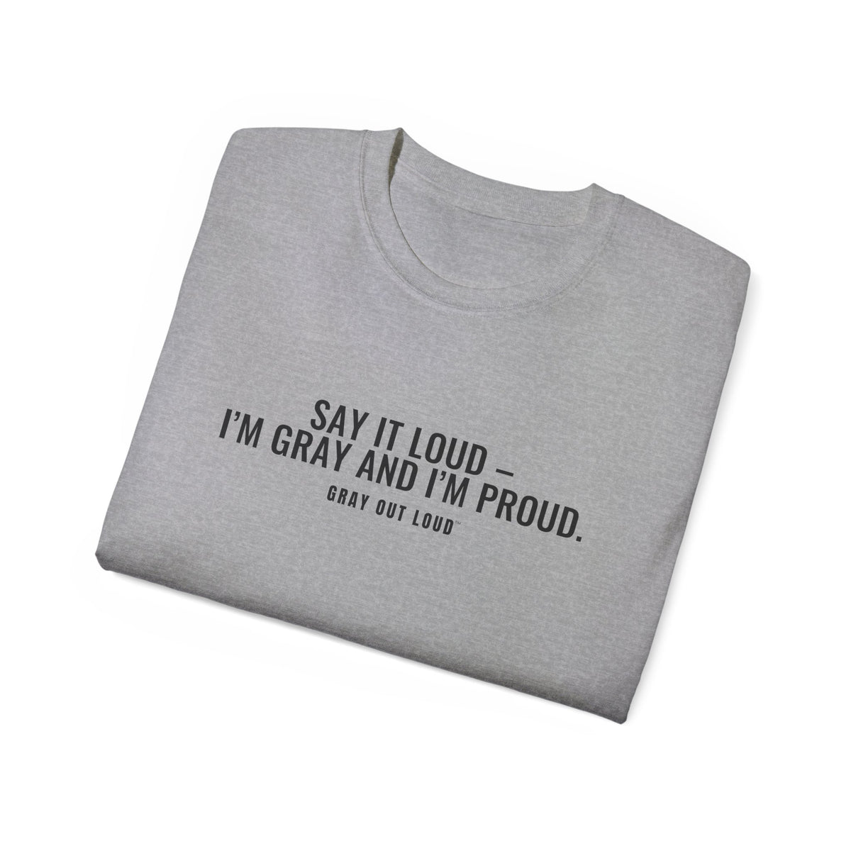 Say It Loud – I'm Gray and I'm Proud Tee — Gray Out Loud