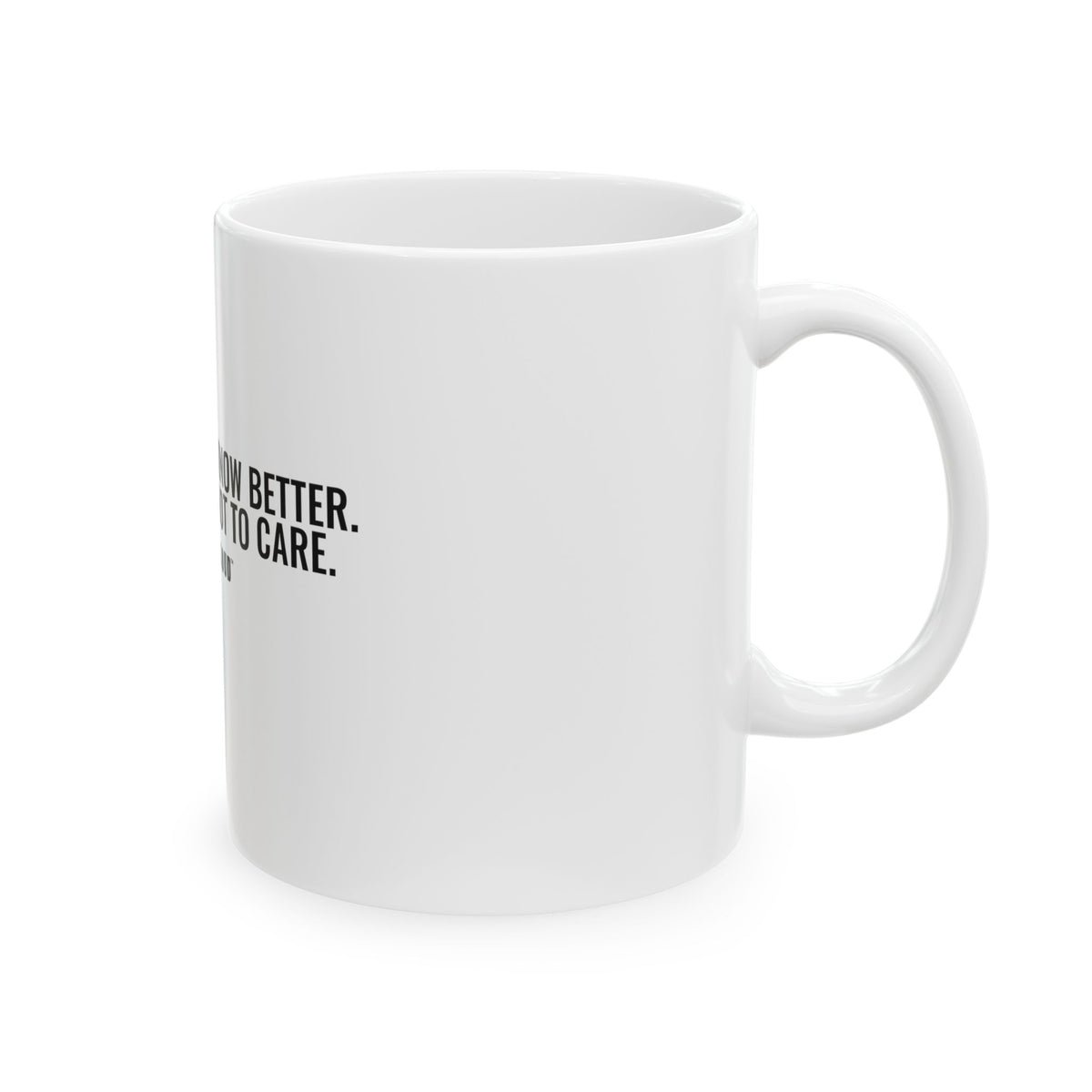 Old Enough to Know Better White Mug — Gray Out Loud