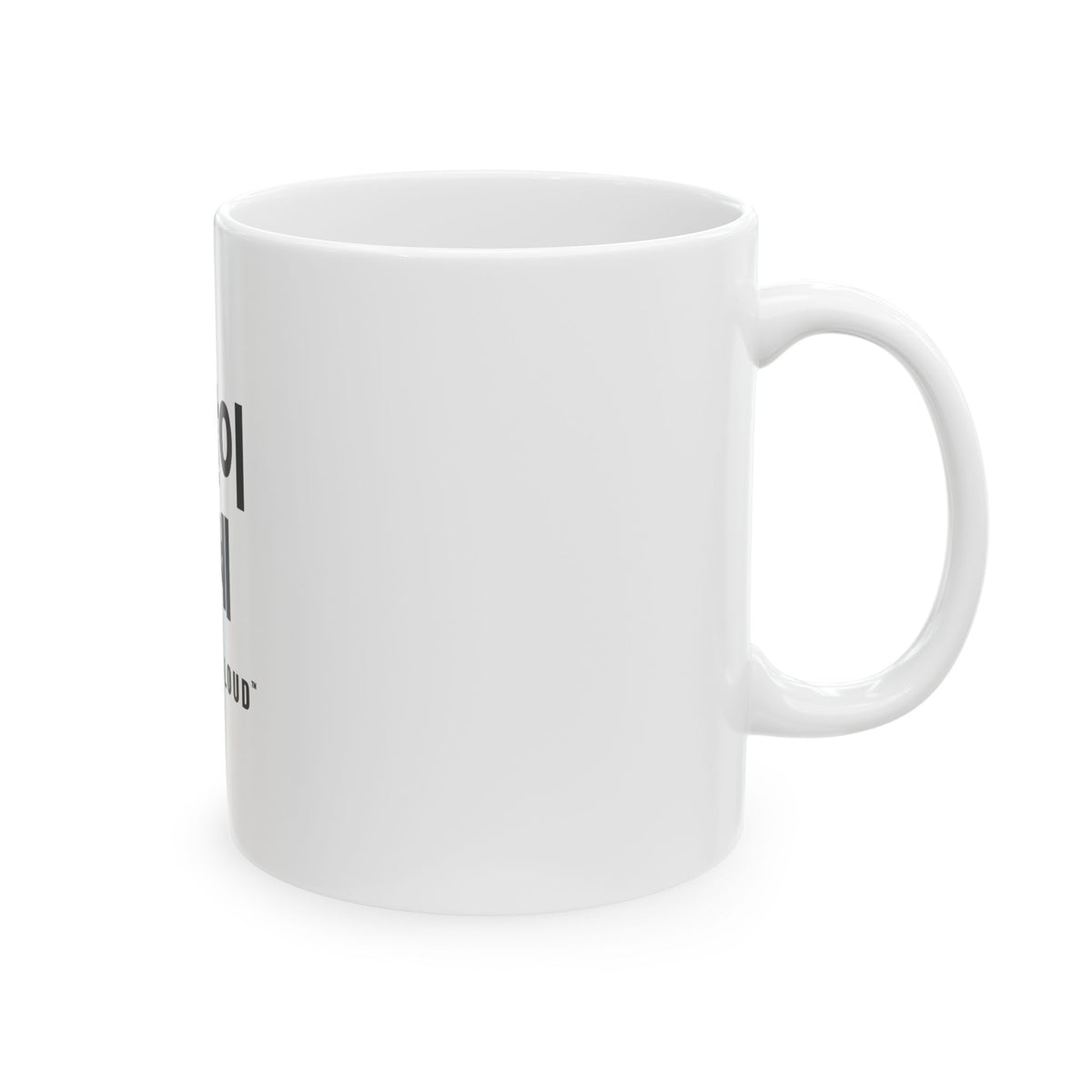 은발이 대세 White Mug — Gray Out Loud (Korean)