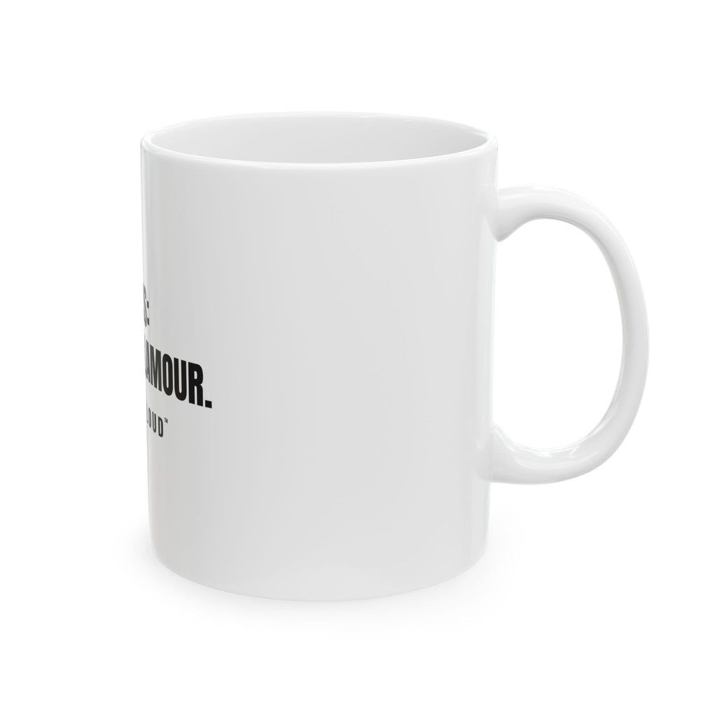Canas: El Nuevo Glamour White Mug — Gray Out Loud (Spanish)
