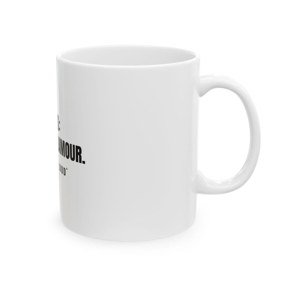 Canas: El Nuevo Glamour White Mug — Gray Out Loud (Spanish)