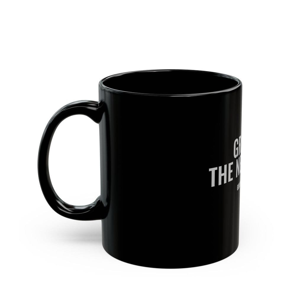 Gray Is the New Glam Black Mug — Gray Out Loud