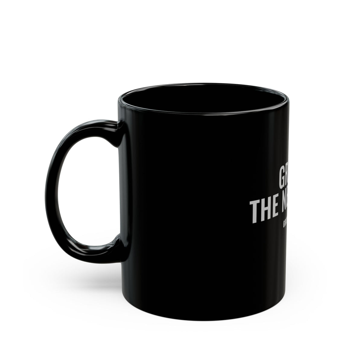 Gray Is the New Glam Black Mug — Gray Out Loud