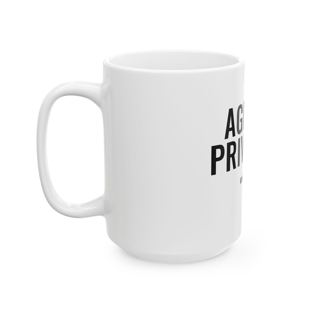 Age Is a Privilege White Mug — Gray Out Loud