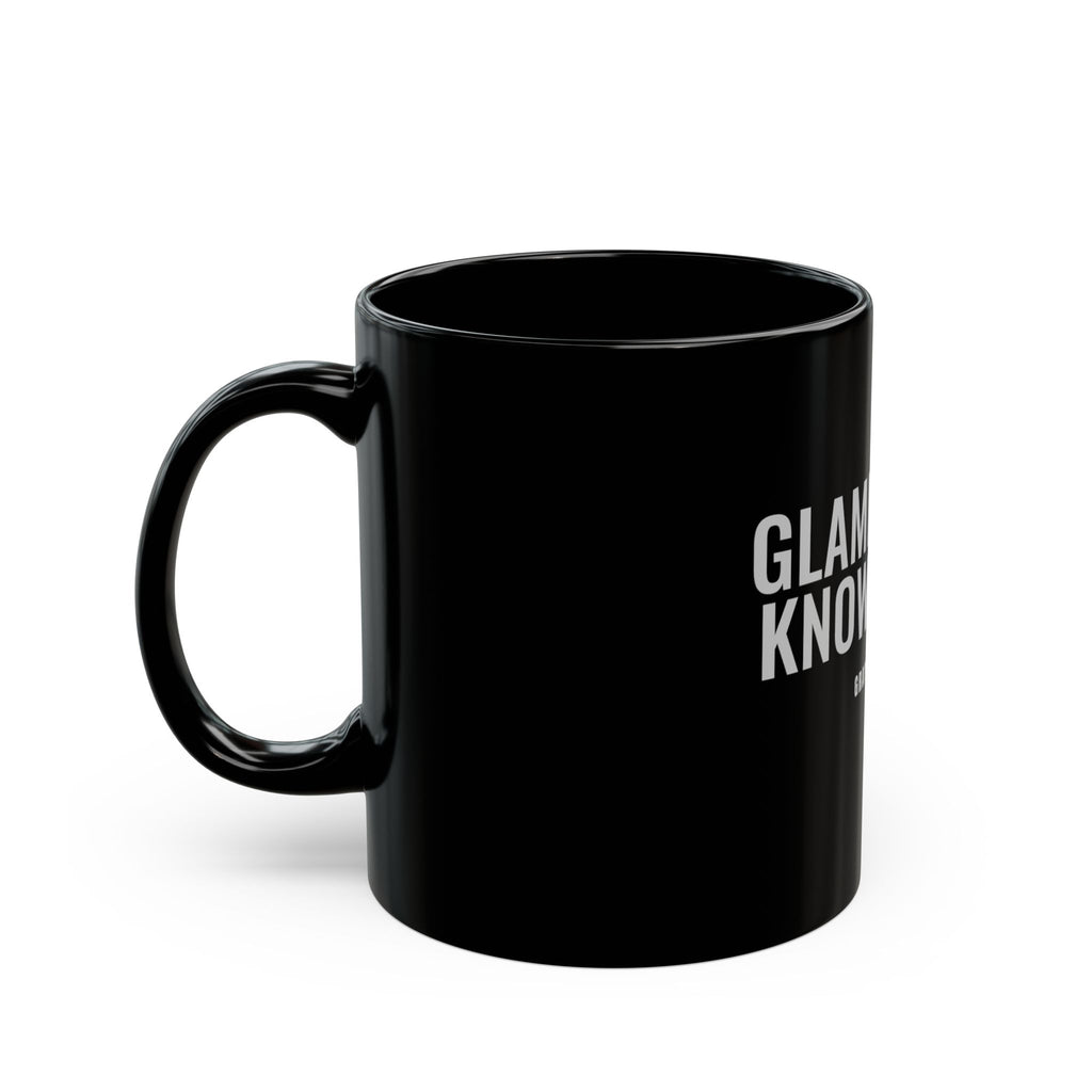 GlamMother Knows Best Black Mug — Gray Out Loud