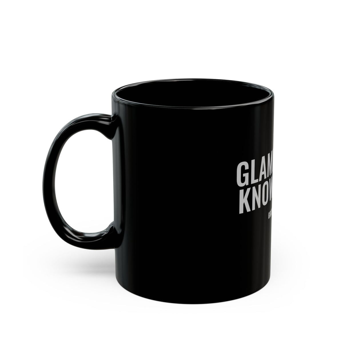 GlamMother Knows Best Black Mug — Gray Out Loud