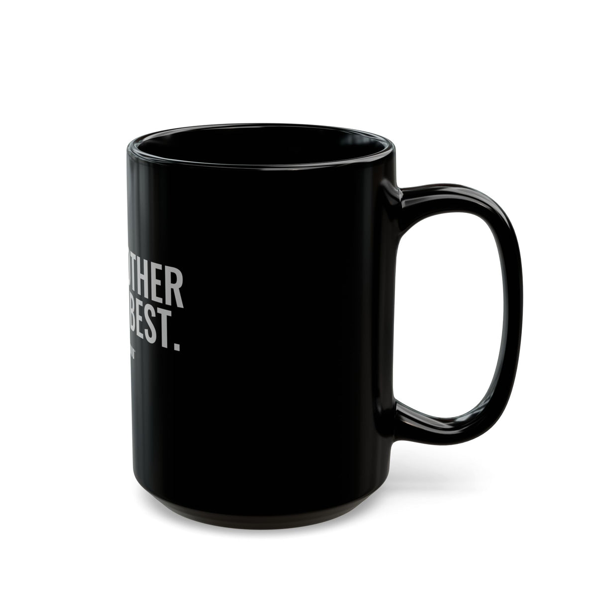 GlamMother Knows Best Black Mug — Gray Out Loud