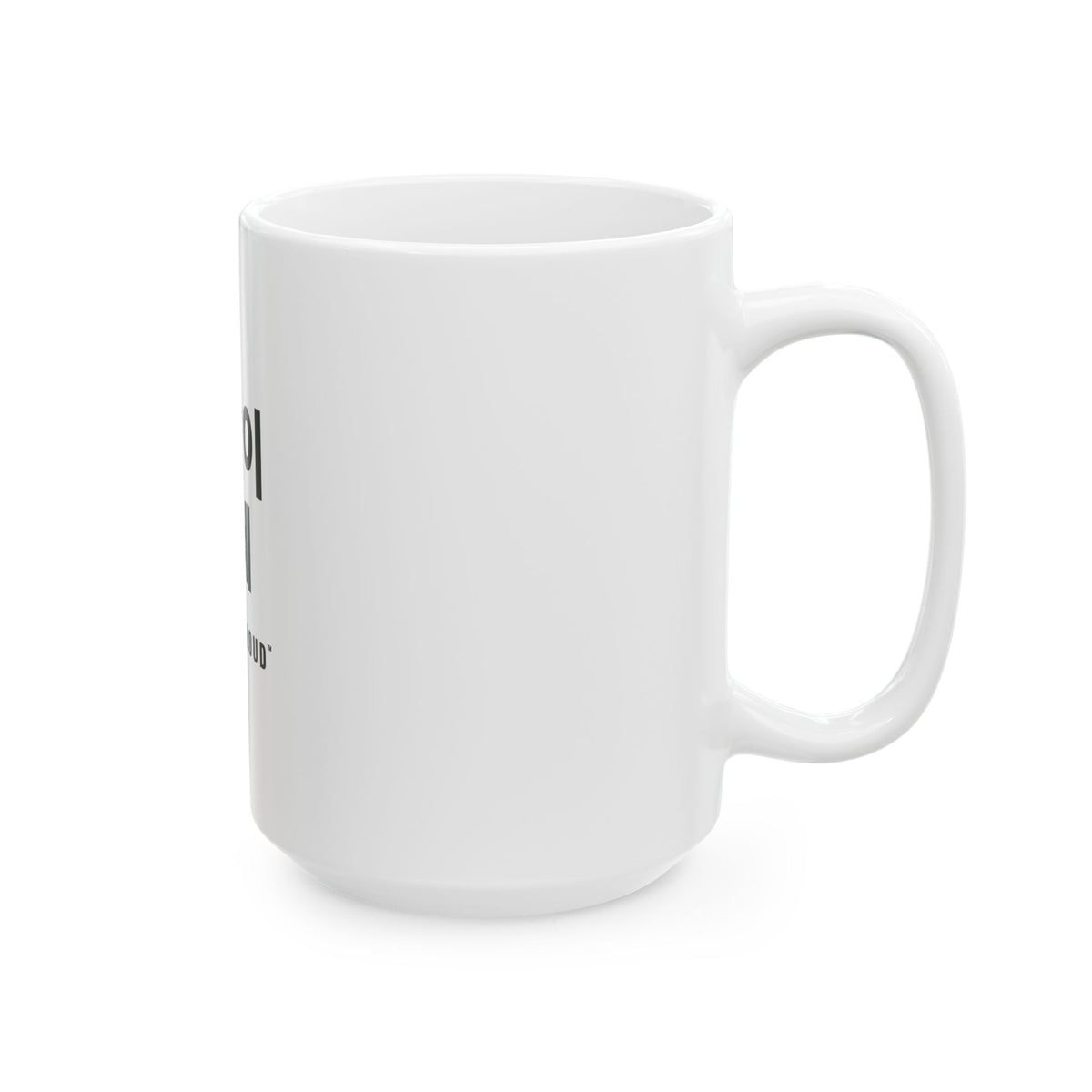 은발이 대세 White Mug — Gray Out Loud (Korean)